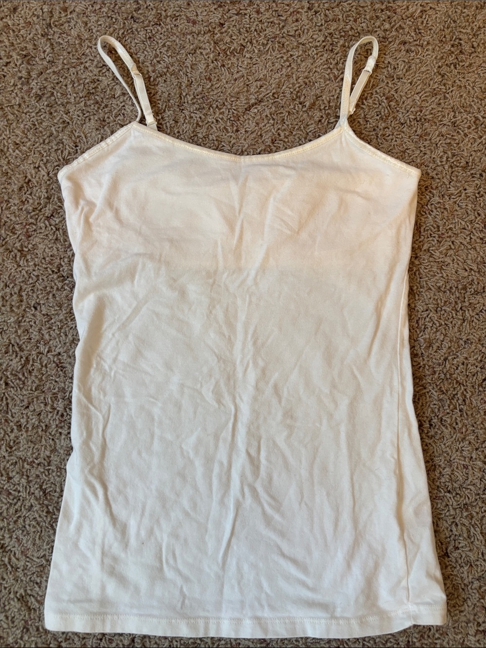 Worn Once SO White Women's Slim Spaghetti Strap Cami